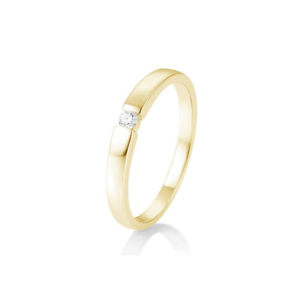 0,05 ct. H Si Solitärring Gelbgold 750/18 kt. mit Diamant
