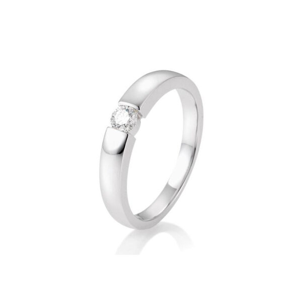 0,15 ct. H Si Solitärring aus Weißgold 750/18 kt. mit Diamant