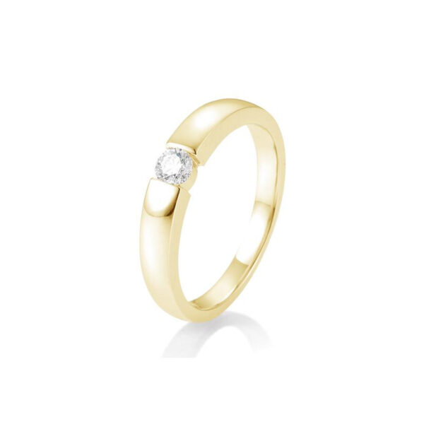 0,15 ct. H Si Solitärring aus Gelbgold 750/18 kt. mit Diamant