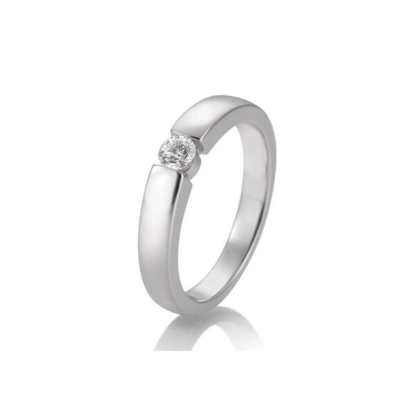 0,20 ct. H Si Solitärring aus Weißgold 750/18 kt. mit Diamant