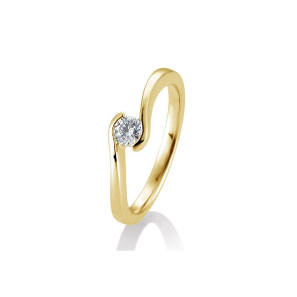 0,25 ct. H Si Solitärring aus Gelbgold 750/18 kt. mit Diamant
