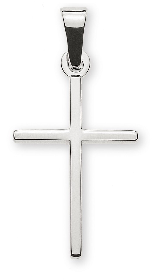 Kreuz aus Weißgold 750/18ctH: 18mm L: 12mm