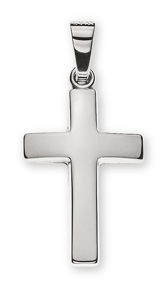 Kreuz aus Weißgold 750/18ct H: 18mm L: 12mm