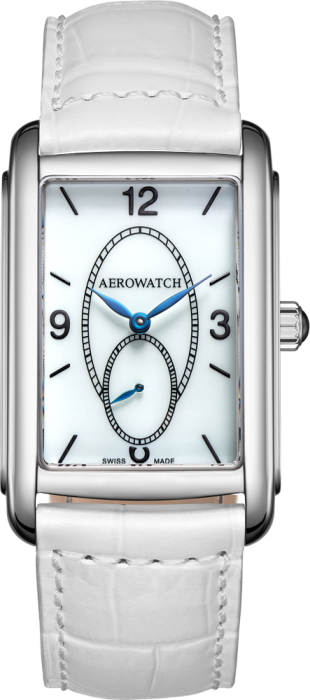 Aerowatch Intuition Classic Petite Seconde cuir blanc