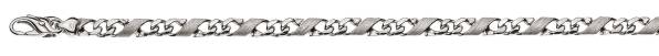 Bracelet Carrera satiné/poli or blanc 750/18 ct env. 5,0mm