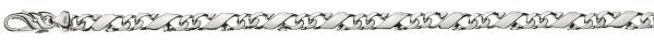 Collier Carrera, poli, or blanc 750/18 ct., env. 5,0 mm