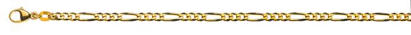 Bracelet Figaro or jaune 750/18 ct. env. 3.4 mm 19 cm