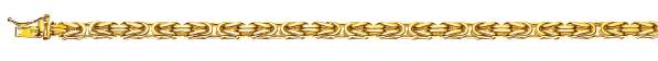 Bracelet chaîne royale or jaune 750/18 ct. env. 4.0 mm