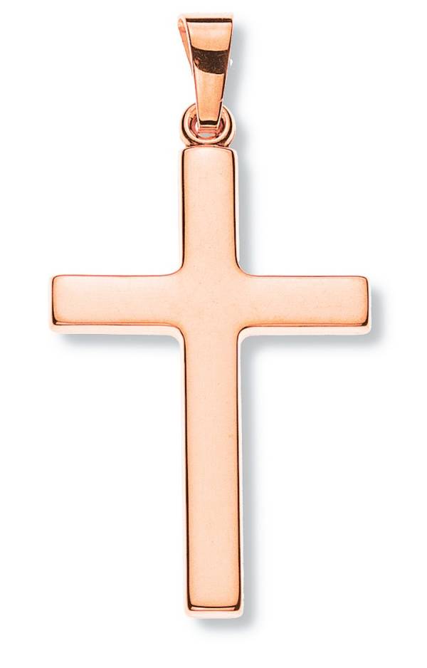 Kreuz, Rotgold 750 / 18 ct, 24x16mm