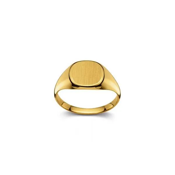 Chevalière or jaune 750/18 ct. 11 x 11 mm