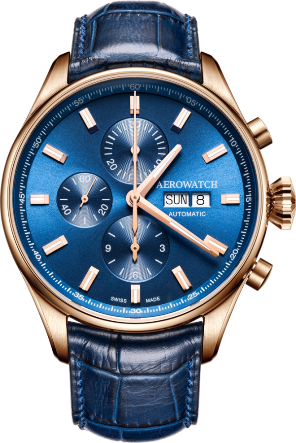 Aerowatch Les Grandes Classiques Automatic Chrono Day-Date Rose