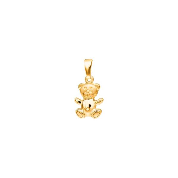 Pendentif, ours, or jaune 750/ 18 ct., 9x11mm