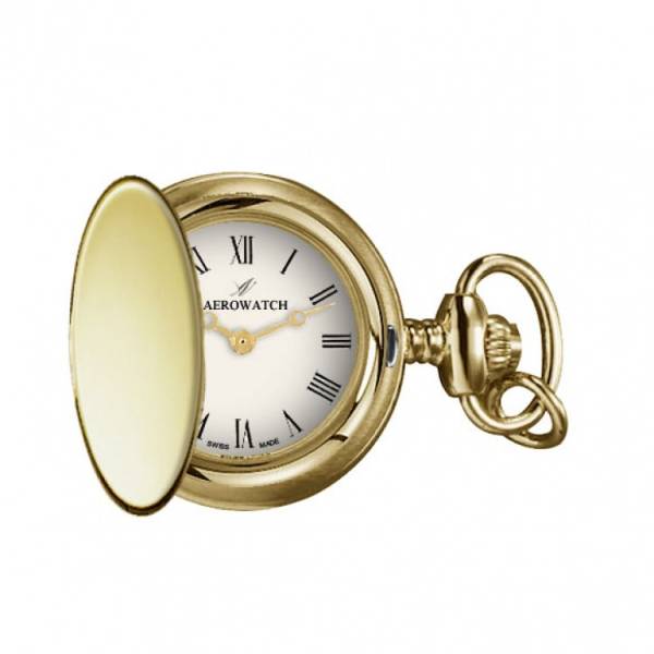 Aérowatch, montre pendentif, quartz, jaune