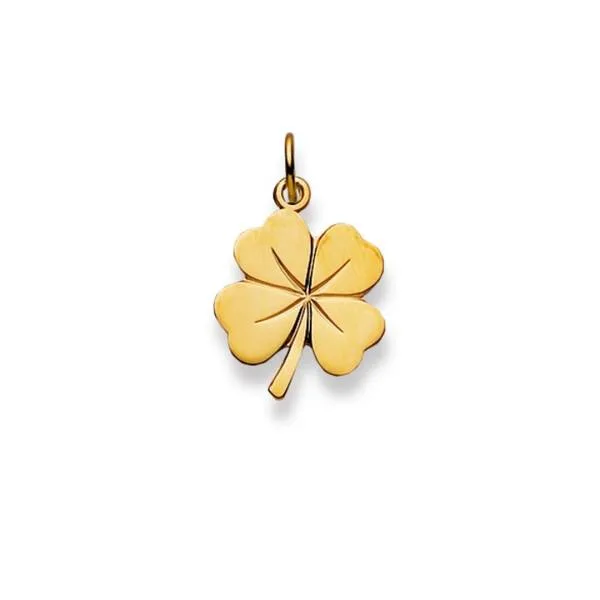 Anhänger, Kleeblatt, Gelbgold 750/ 18 ct.