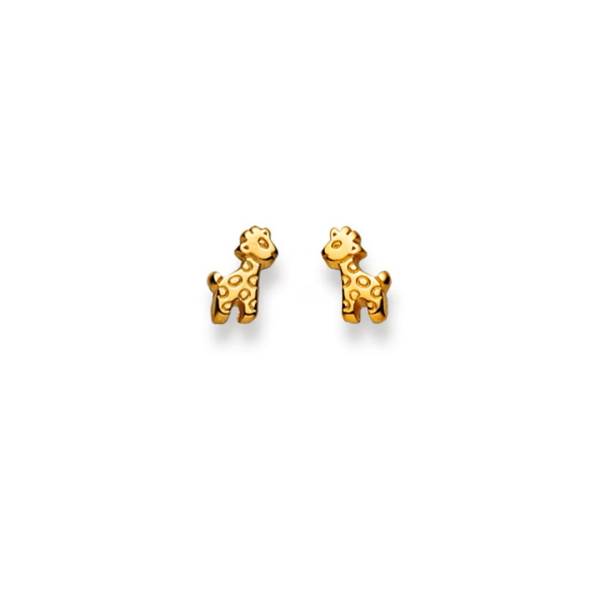 Ohrstecker, Giraffe, Gelbgold 750/ 18 ct.