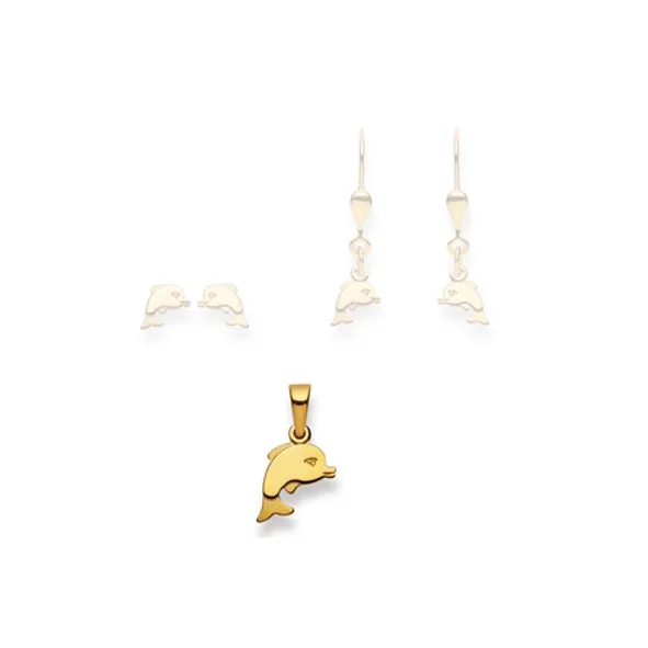 Anhänger Delphin Gelbgold 750/18 ct.