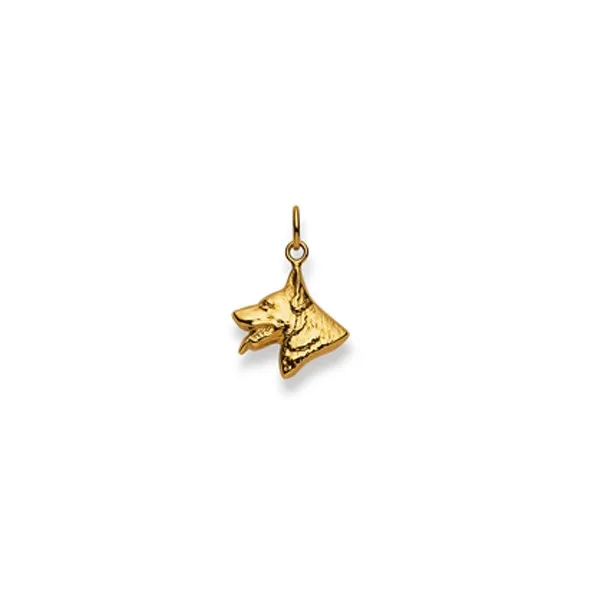Anhänger Deutscher Schäferhund Gelbgold 750/18 ct.