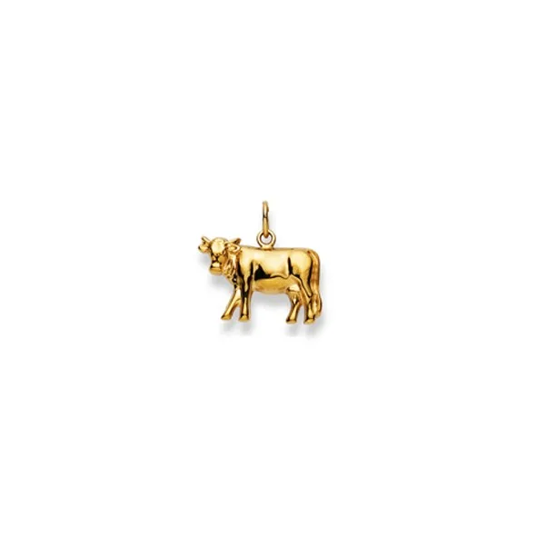 Anhänger Kuh Gelbgold 750/18 ct.