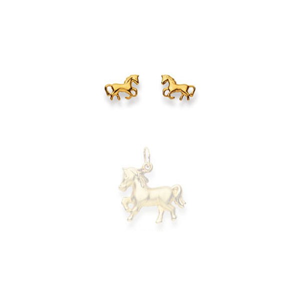 Ohrstecker Cheval, Gold 375/ 9 ct.