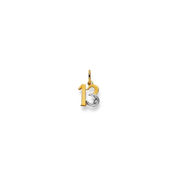 Anhänger Chiffre 13 Gelbgold 750/18 ct.