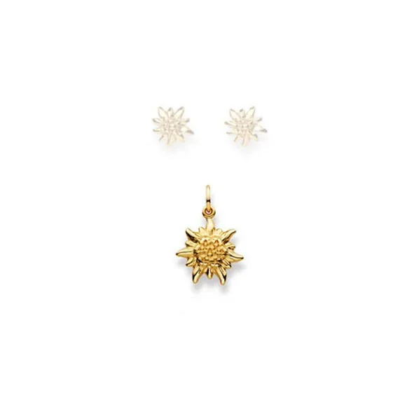 Edelweiss-Anhänger Gold 375
