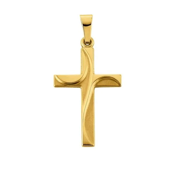 Kreuzanhänger aus Gelbgold 750/18 ct.