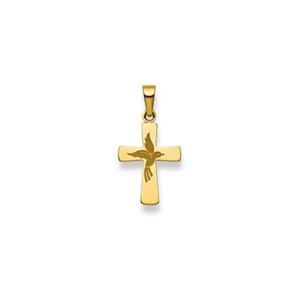 Kreuzanhänger aus Gelbgold 750/18 ct.