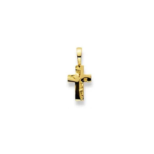Kreuzanhänger aus Gelbgold 750/18 ct.