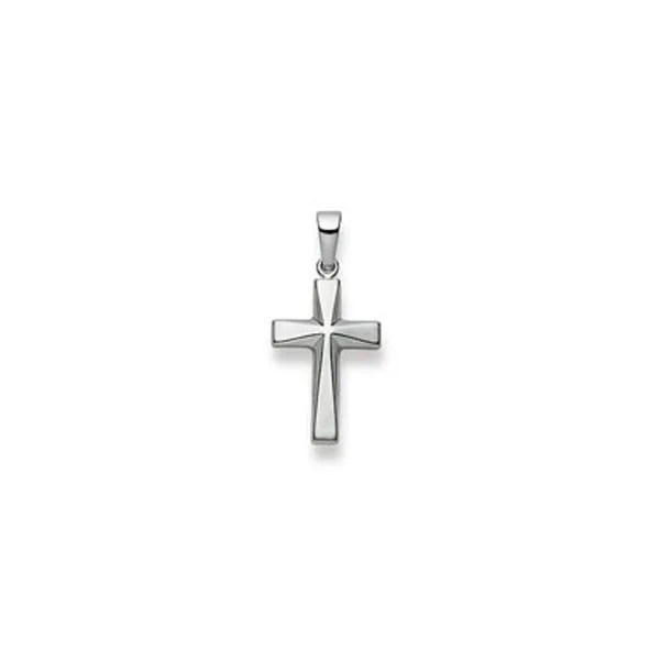 Kreuzanhänger aus Weißgold 750/18 ct.
