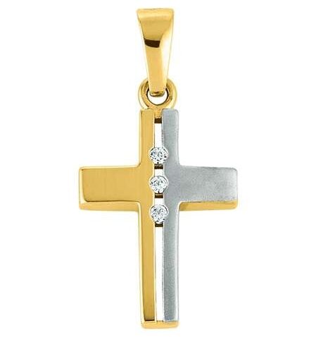Kreuz Anhänger Gold 750