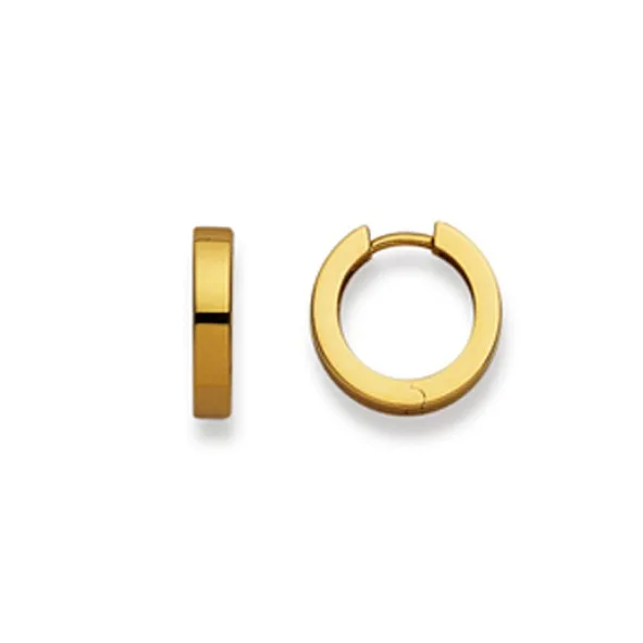 Creolen mit Scharnier aus Gelbgold 750/18ct.