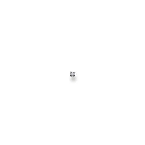 Nasenstecker aus Weißgold 750/18 ct. mit Diamant 0.02ct H/Si