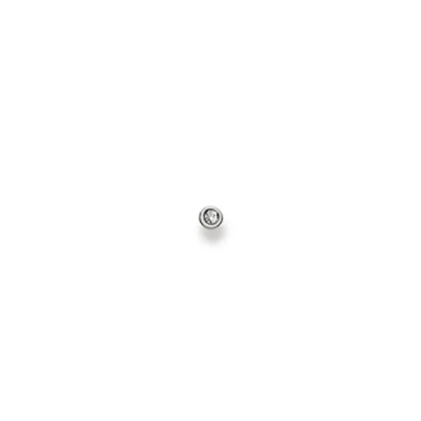 Nasenstecker aus Weißgold 750/18 ct. mit Diamant 0.04ct H/Si