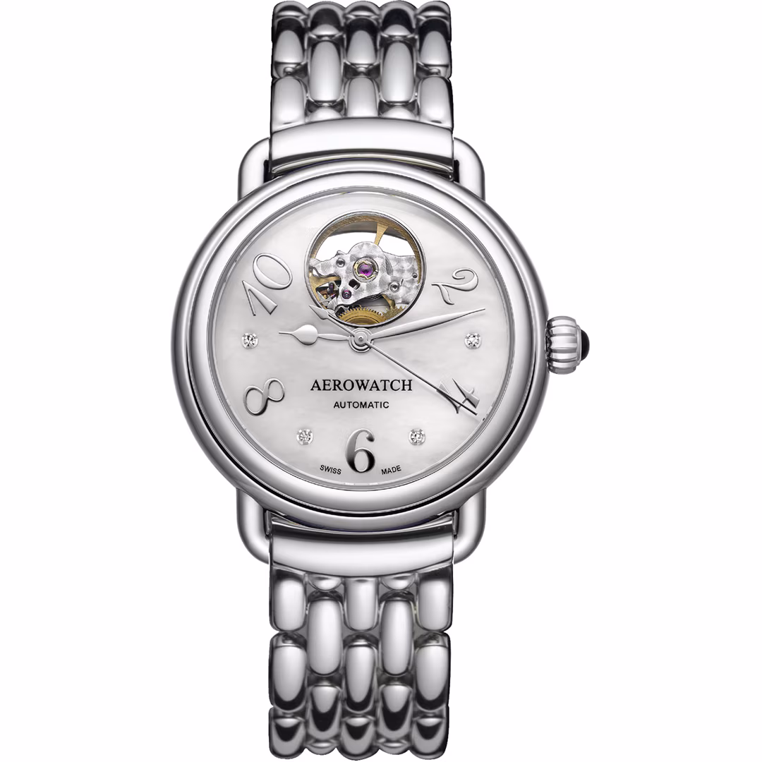 Aerowatch 1942 Lady Elegance Automatic Open Heart 35mm