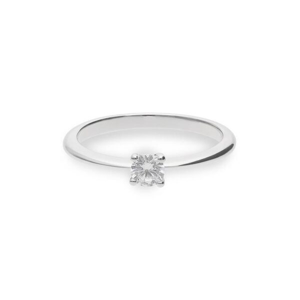 Bague Breuning solitaire diamant 0,25 Ct H SI