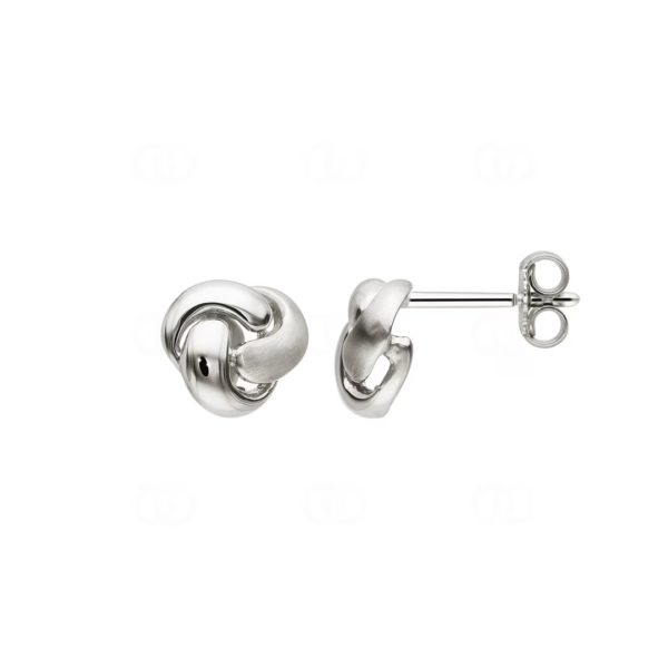 Clous d'oreilles en or blanc 750/18 ct