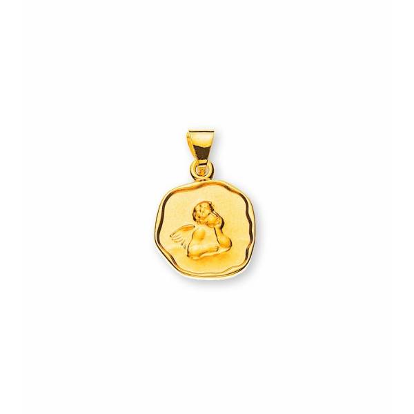 Pendentif or jaune 750/18 ct Ange gardien GOLD Collection.