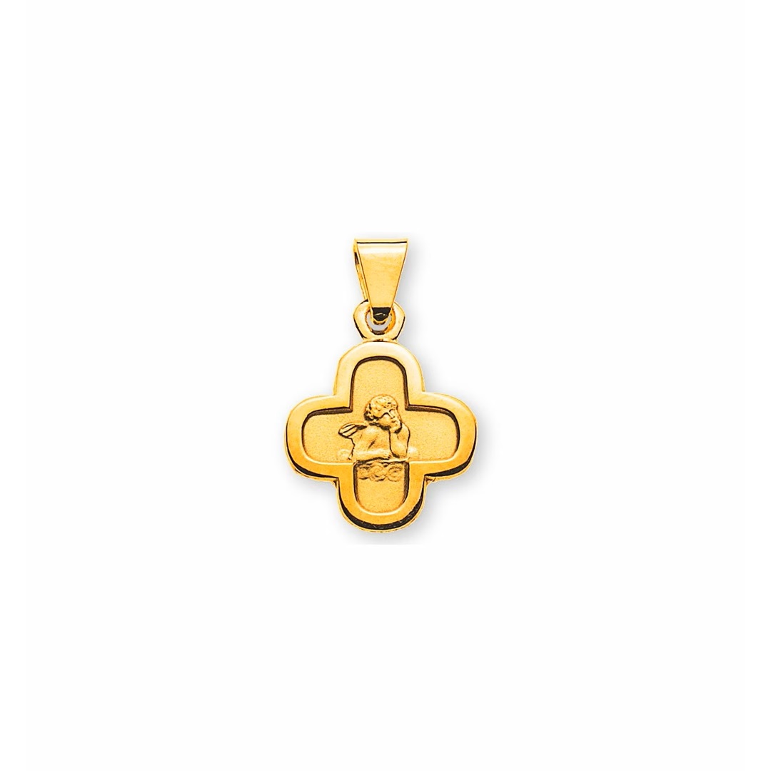 Pendentif or jaune 750/18 ct, Ange gardien, GOLD Collection Le Diamant.ch