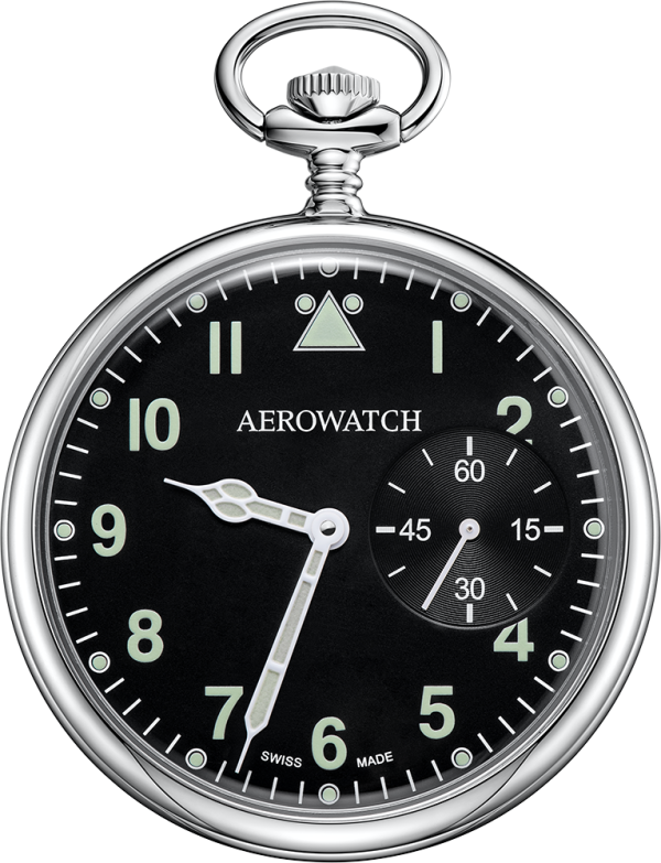 Aérowatch, montre de poche à remontage manuel