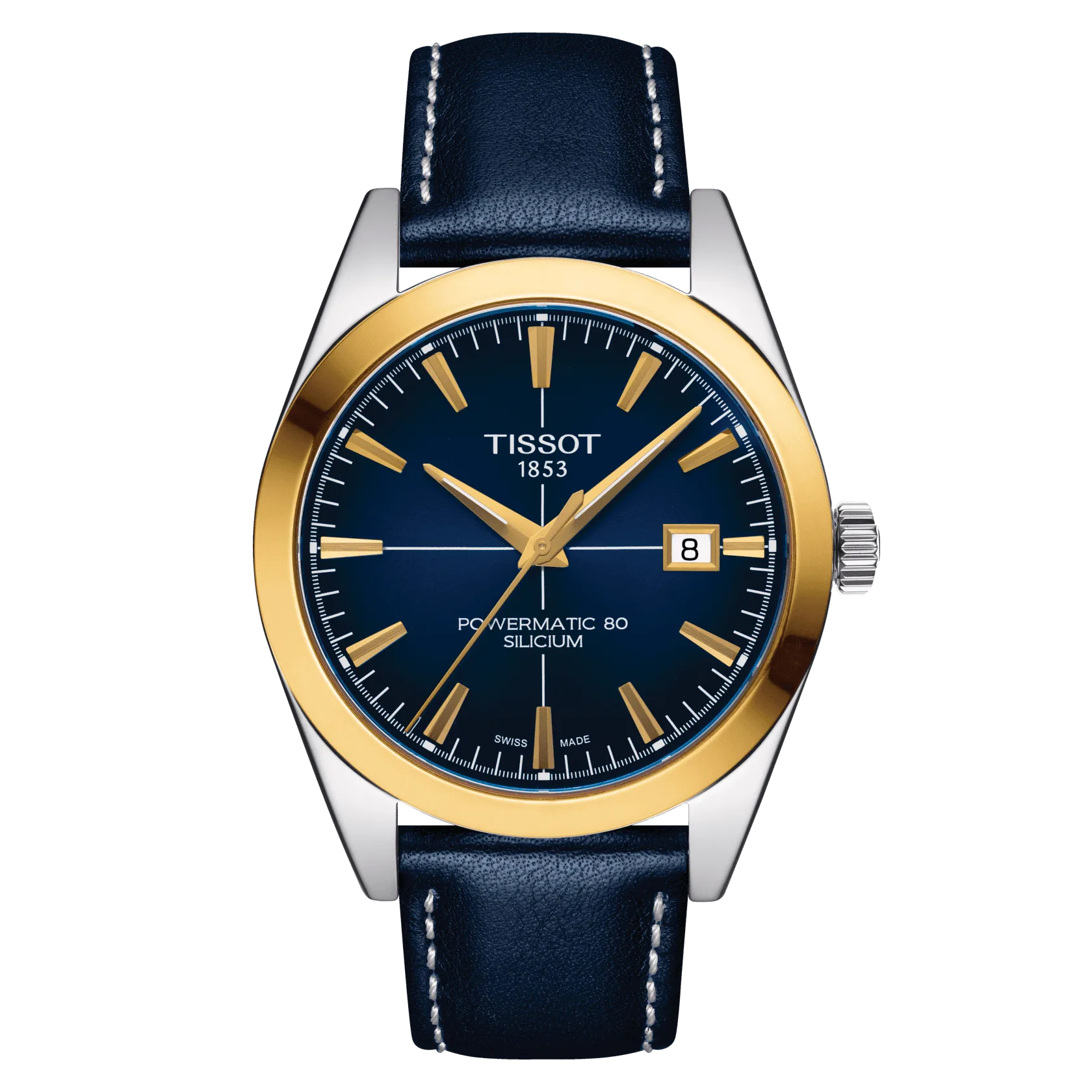 Tissot Gentleman Powermatic 80 Silicium Solid 18K Gold bezel
