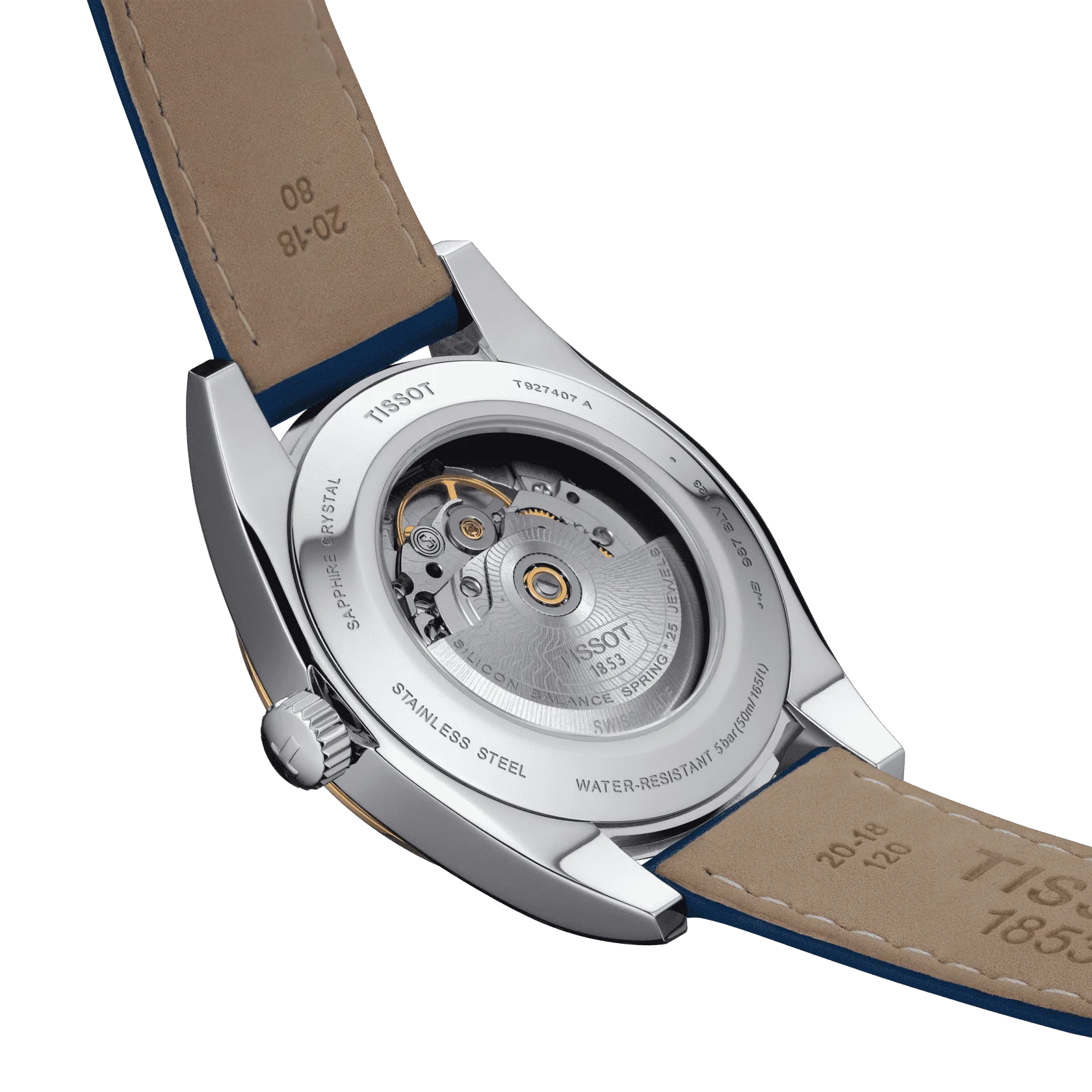 Tissot Gentleman Powermatic 80 Silicium Solid 18K Gold bezel