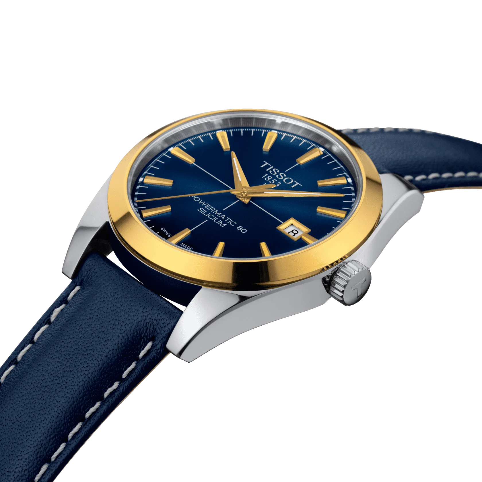 Tissot Gentleman Powermatic 80 Silicium Solid 18K Gold bezel