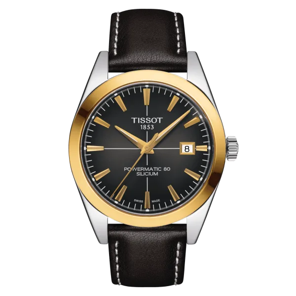 Tissot Gentleman Powermatic 80 Silicium Solid 18K Gold bezel