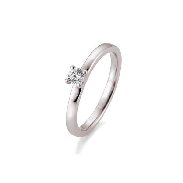 0,15 ct. Diamant Bague solitaire platine 950