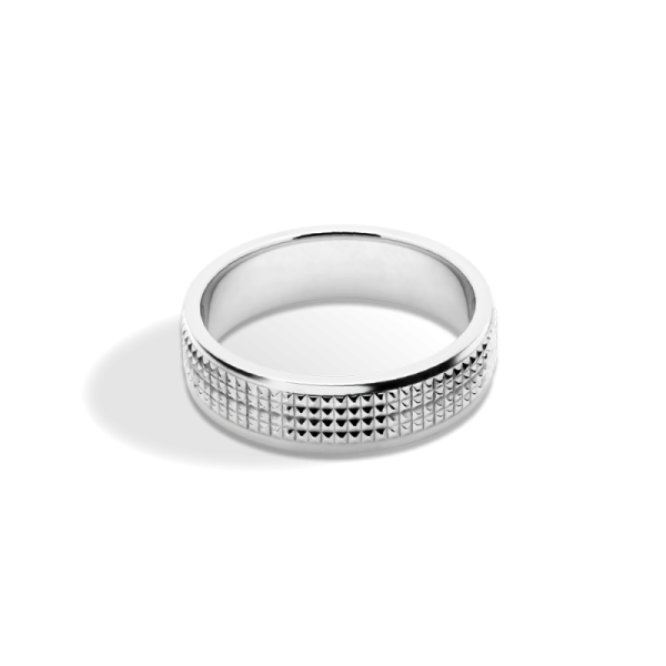 ROCHET - LOFT-Ring "Clous de Paris", poliert, 6 mm