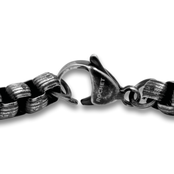 ROCHET - Bracelet SLAVE, acier vintage, 21 cm