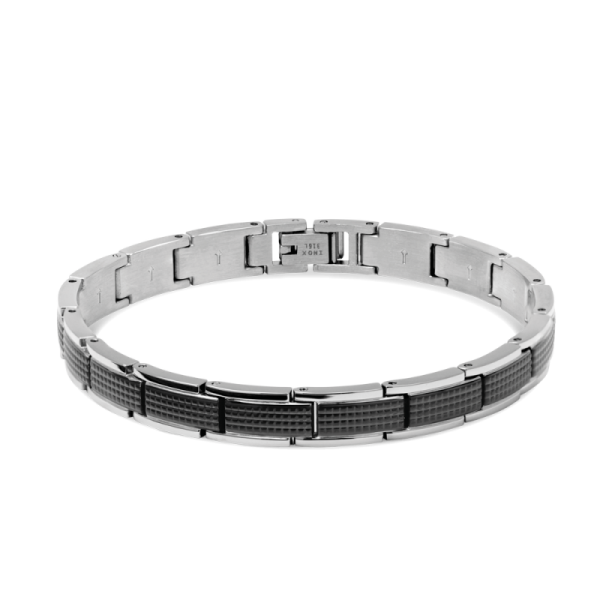 ROCHET - Bracelet LOFT acier et PVD noir