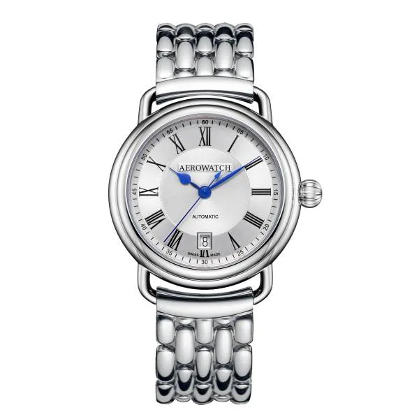 Aerowatch 1942 Automatic Silver Stahlband