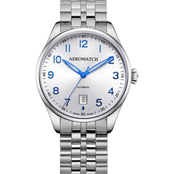 Aerowatch Les Grandes Classiques Automatic Date 40mm bracelet acier