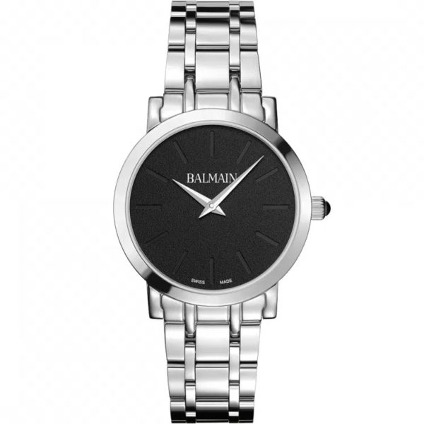 Montre Balmain Laelia Lady, cadran noir, bracelet acier